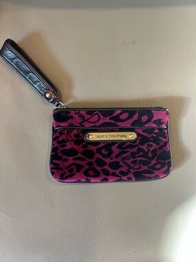 Vintage Juicy Couture Pink Leopard Wristlet